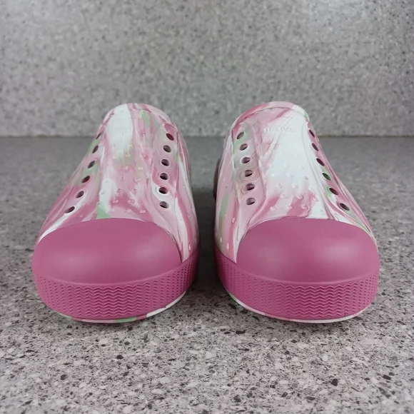 NATIVE Shoes Pink Kids Toddler Jefferson French Terry Slip-On Shoes - Picture 3 of 11
